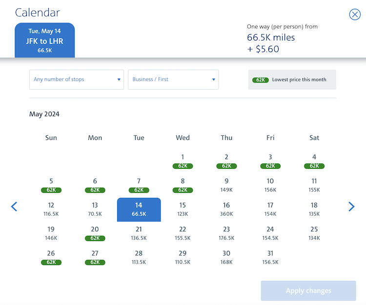 AA Calendar Award Search